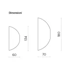 Formad väggspegel tillverkad i Italien - Alfonsa Viadurini