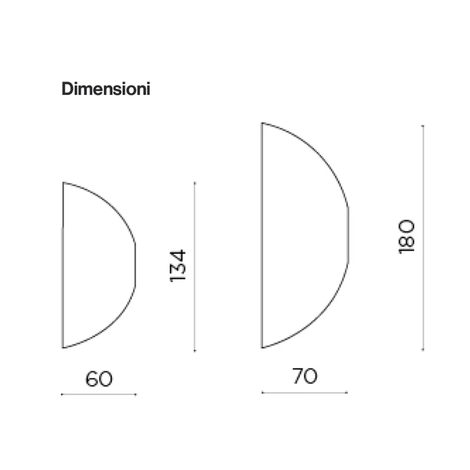Formad väggspegel tillverkad i Italien - Alfonsa Viadurini