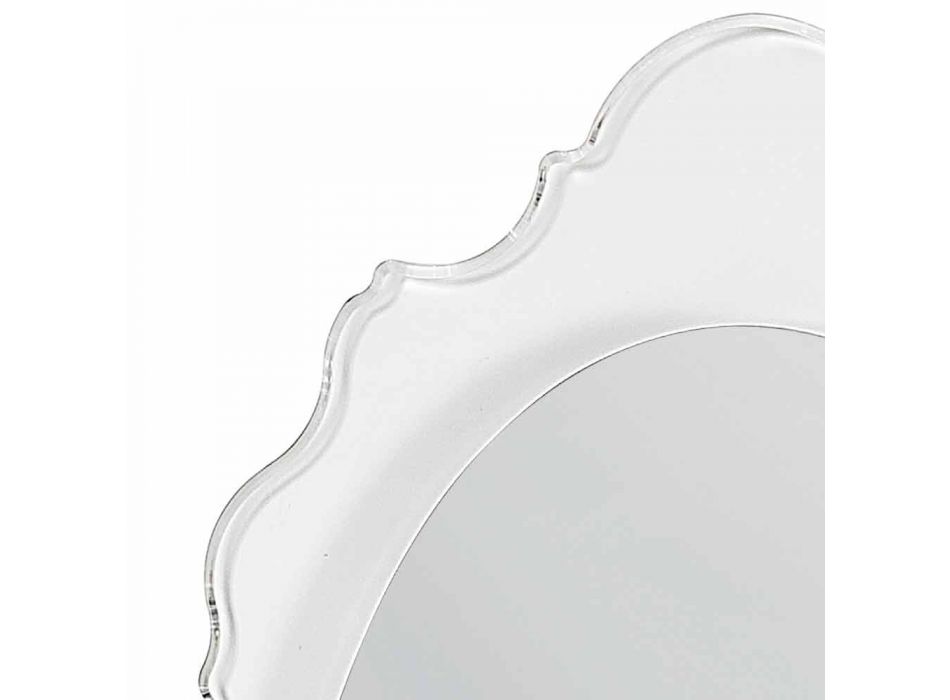 transparent spegel Joy design, tillverkad i Italien Viadurini