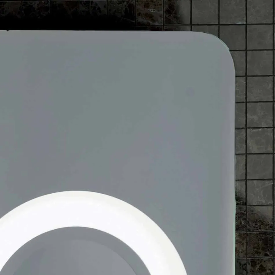 Sminkspegel modern design, LED-belysning, Maren Viadurini