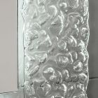 Dekorativ väggspegel med glasram och lyxbelysning - Attimo Viadurini