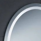 Mirror modern design med LED-belysning bad Ren Viadurini