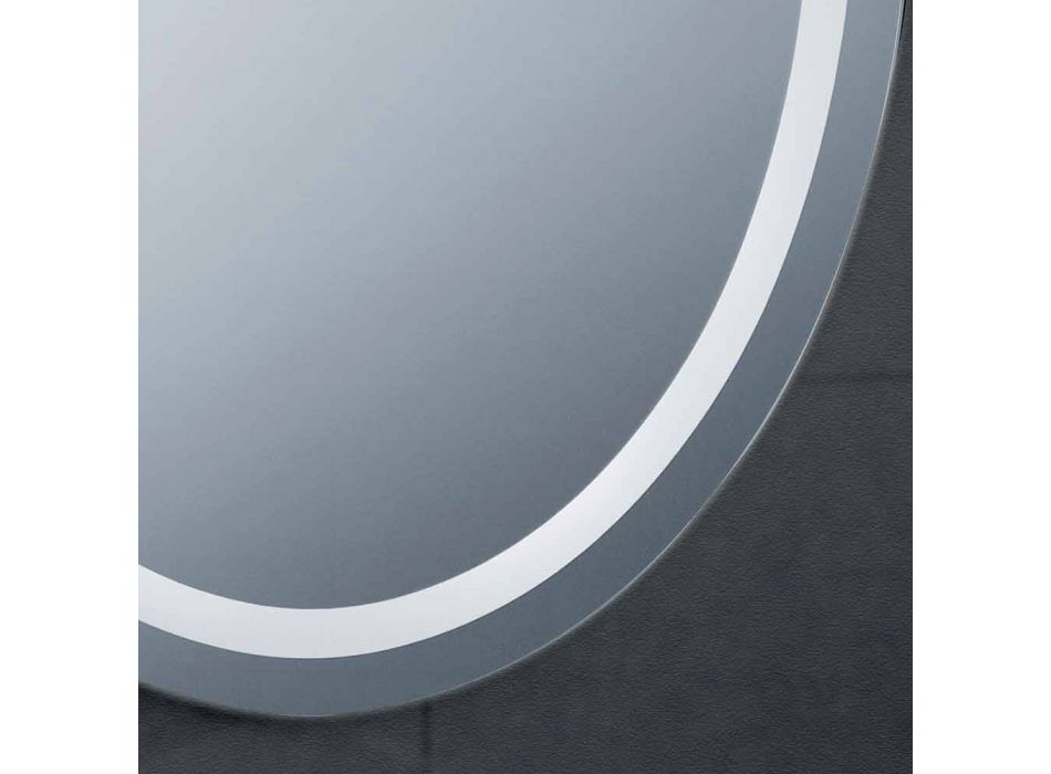 Mirror modern design med LED-belysning bad Ren Viadurini