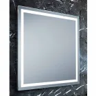 Mirror modern design badrum med LED-belysning Paco Viadurini