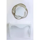 Modern designspegel från Tricolor Iron Wall Made in Italy - Gertrude Viadurini