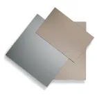 Spegel gjord av 3 överlappande plattor, 2 brons och 1 rökfärgad - Armida Viadurini