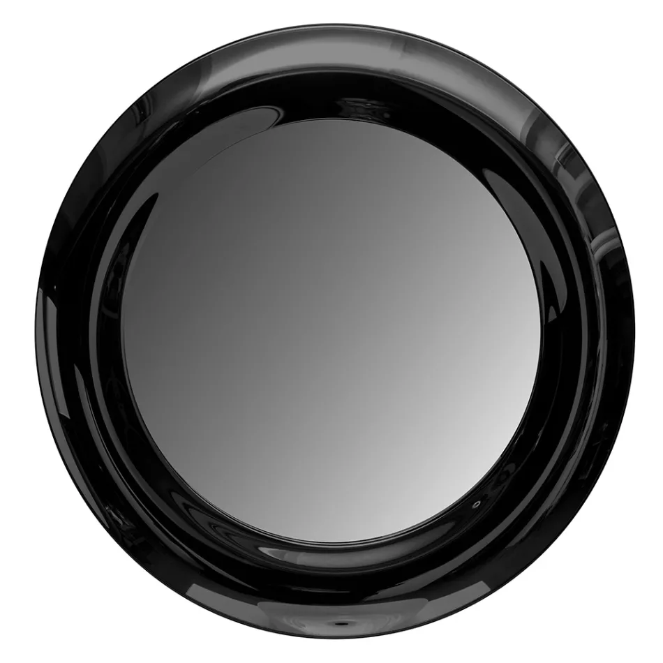 Böjd glasspegel med bakgrundsbelysta LED-lampor - Excelsior Viadurini