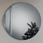 Italiensk vågformad spegel i smält glas - Candida Viadurini