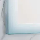 Moderna spegel med frostade glaskanter, LED-belysning, Ady Viadurini