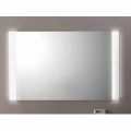 Modern badrumsspegel med LED -lampor, L1200x H 900 mm, Agata