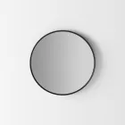 Bakgrundsbelyst väggspegel med svart ram Tillverkad i Italien - Riflessi Viadurini