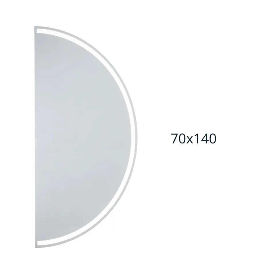 Bakgrundsbelyst spegel med kontinuerlig LED-rand - Excelsior Viadurini