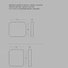 Rundad rektangulär spegel med metallram Olika färger - Alexandra Viadurini