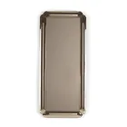 Rektangulär spegel med gjuten kristallram Tillverkad i Italien - Belinda Viadurini