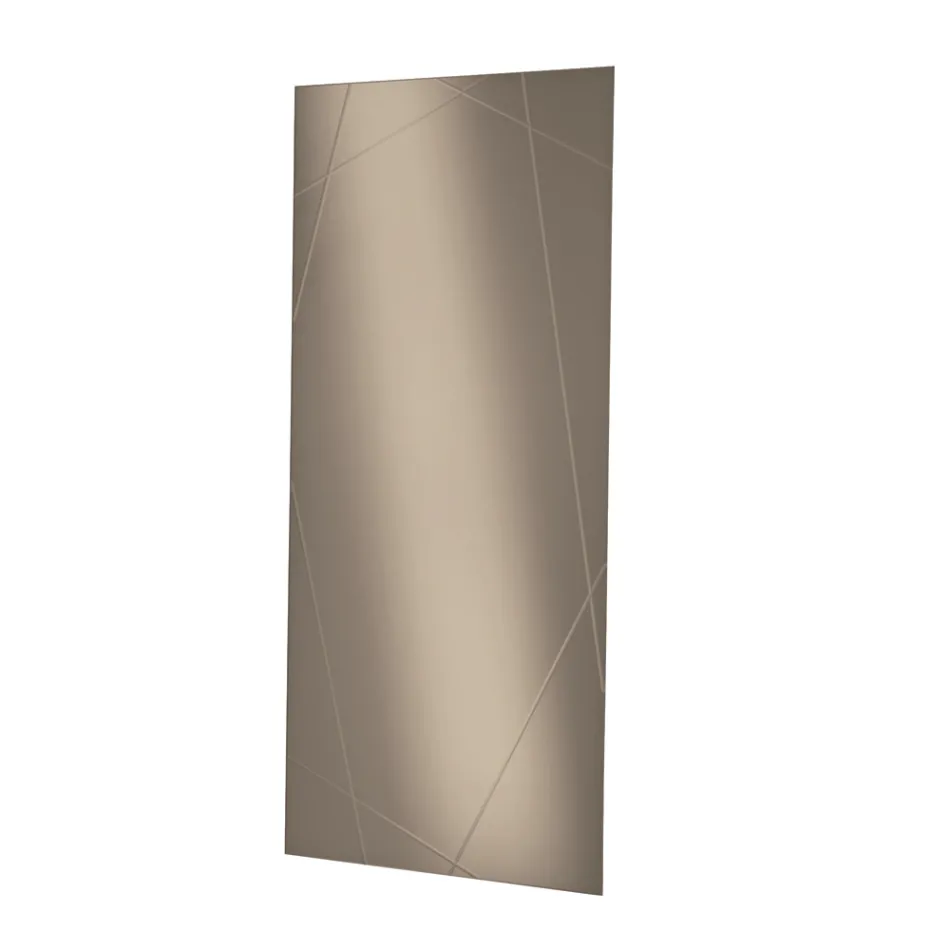 Rektangulär spegel med lasergravyrer Tillverkad i Italien - Alberta Viadurini