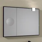 Rektangulär träspegel och förstoringsspegel tillverkad i Italien - Curie Viadurini