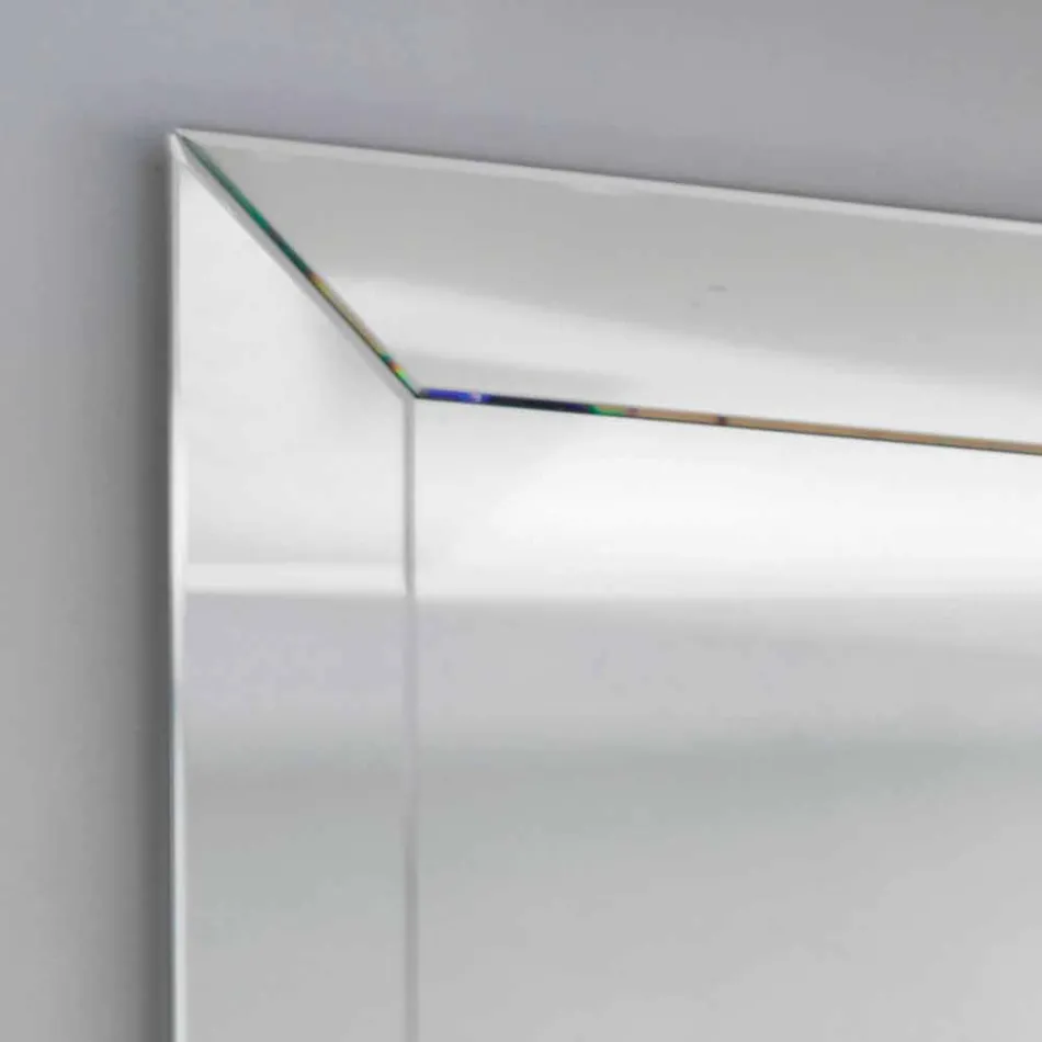 Mirror bundna kanten modern mark, H120 x L120CM, Daedalus Viadurini