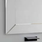 Mirror bundna kanten modern mark, H120 x L120CM, Daedalus Viadurini