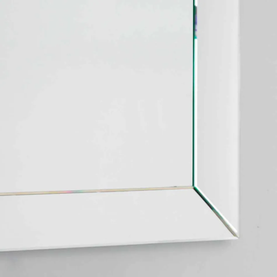 Mirror bundna kanten modern mark, H120 x L120CM, Daedalus Viadurini