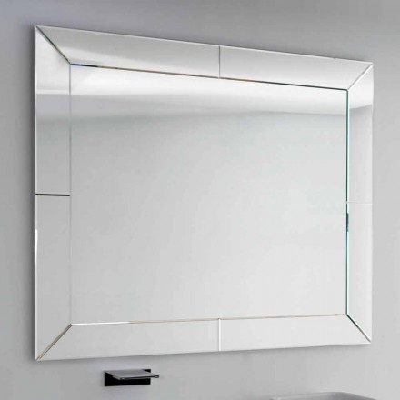Mirror bundna kanten modern mark, H120 x L120CM, Daedalus Viadurini