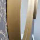 Rund väggspegel med metallram Olika färger och LED-ljus - Renga Viadurini