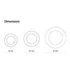 Rund spegel med vågig glasram Tillverkad i Italien - Adelma Viadurini