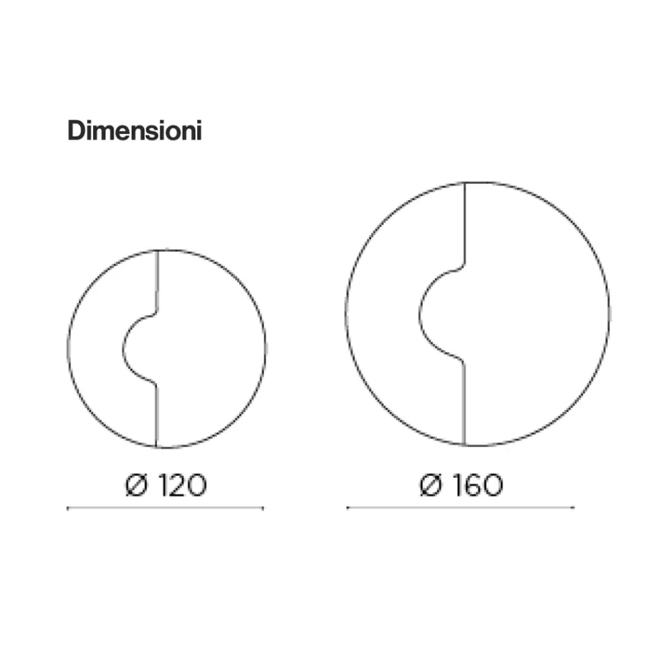 Rund väggspegel med nätinsats Tillverkad i Italien - Annabella Viadurini