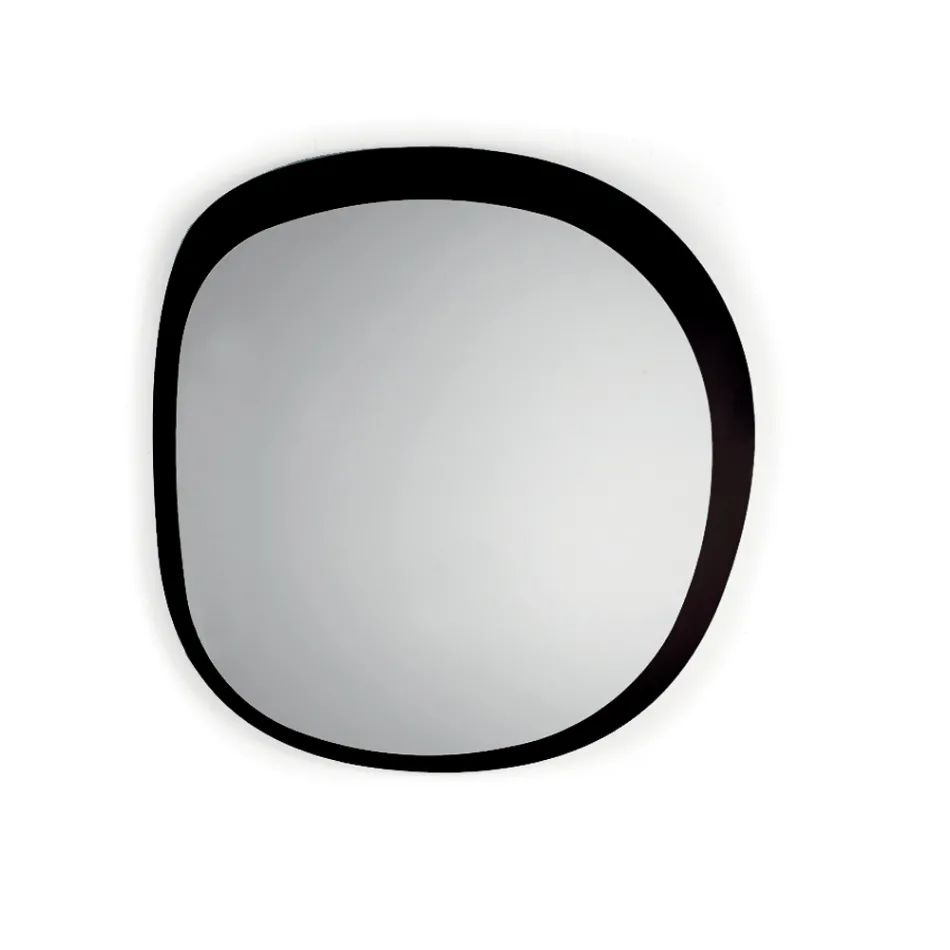 Formad spegel tillverkad av två överlappande glaspaneler tillverkad i Italien - Alida Viadurini