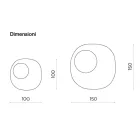 Formad spegel med vågig glasinsats Tillverkad i Italien - Adalberta Viadurini