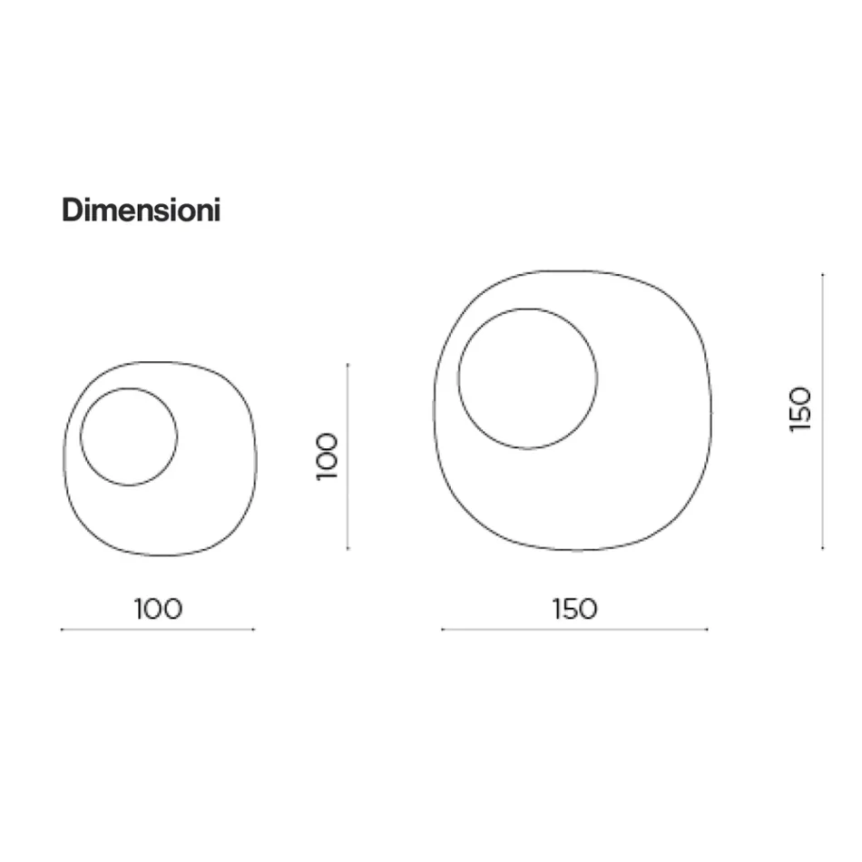 Formad spegel med vågig glasinsats Tillverkad i Italien - Adalberta Viadurini