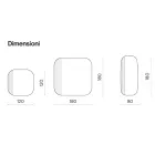 Formad spegel med randig insats Tillverkad i Italien - Alessia Viadurini