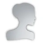 Formad spegel med ett kvinnoansikte Tillverkad i Italien - Brunilde Viadurini