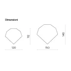 Formad spegel finns i 2 färger och 2 storlekar - Bonella Viadurini