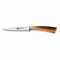 Straight Paring Knife i rostfritt stål, Berti exklusivt för Viadurini - Caldero