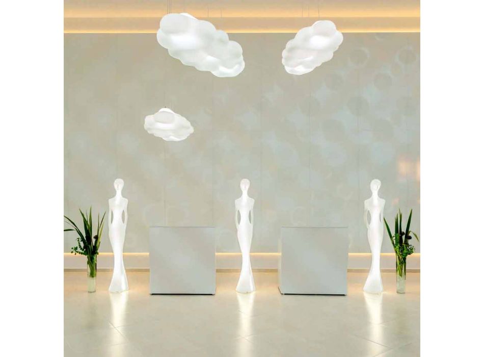 Luminous Statue Floor Design med Led Light för inomhus - Penelope av Myyour Viadurini