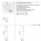 Luminous Statue Floor Design med Led Light för inomhus - Penelope av Myyour Viadurini