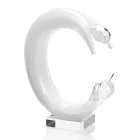 Staty skulpturprydnad i färgad kristall lyxig design - gratis Viadurini