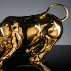 Handgjord keramisk tjurformad statyett Tillverkad i Italien - Bulino Viadurini