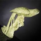 Handgjord keramisk papegojformad statyett Tillverkad i Italien - Pagallo Viadurini