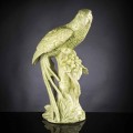 Handgjord keramisk papegojformad staty tillverkad i Italien - Pagallo