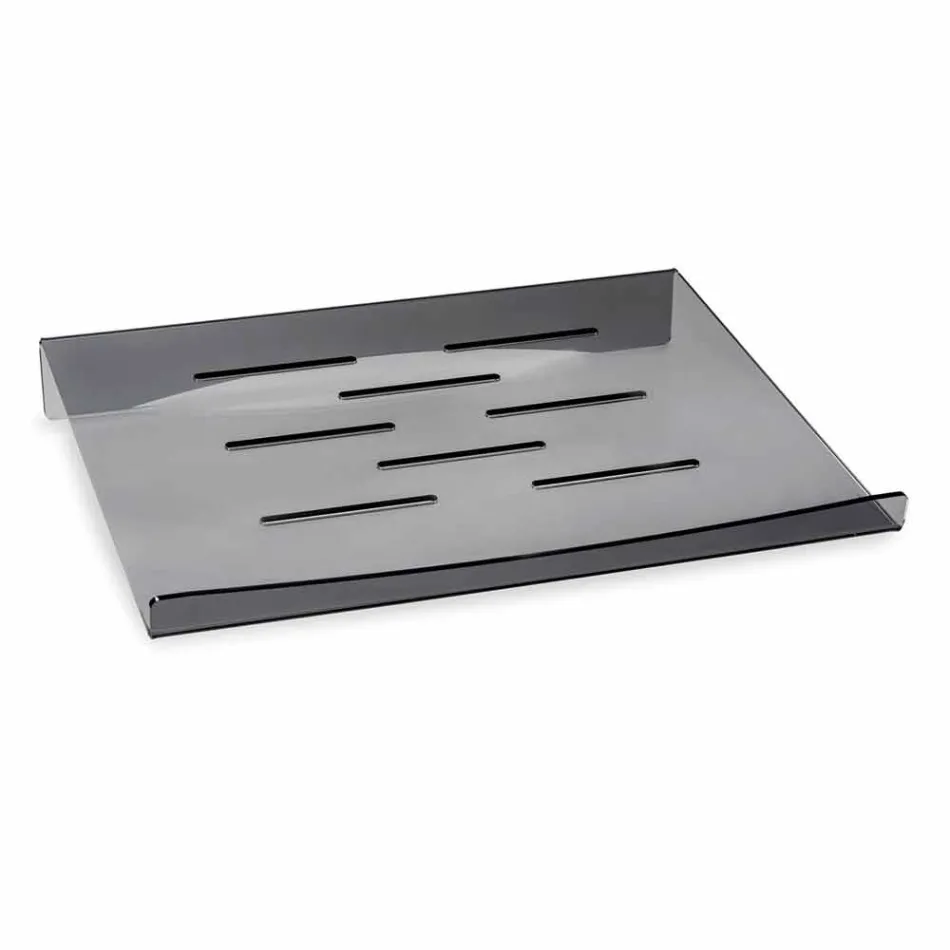 Laptopstativ i transparent eller rökt plexiglas Design 2 stycken - Nerdino Viadurini