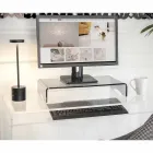 Skärmställ i transparent eller rökt plexiglas italiensk design - nörd Viadurini