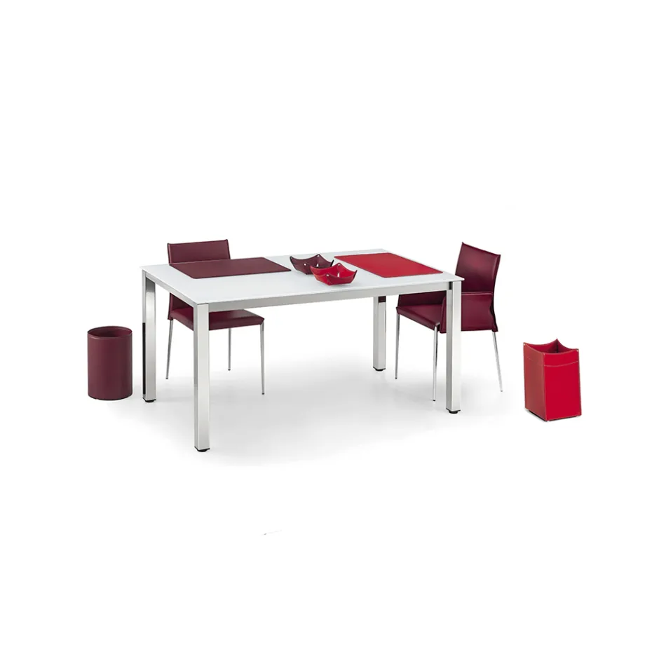 Tomma fickor i läder eller regenererat läder - Lermodell Viadurini