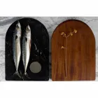 Skärbräda och köksutrustning i marmor, trä och stål Lyxig design - Icaro Viadurini