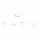 Skärbräda och köksutrustning i marmor, trä och stål Lyxig design - Icaro Viadurini