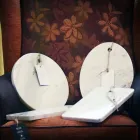 Modern oval skärbräda i vit Carrara marmor tillverkad i Italien - Masha Viadurini