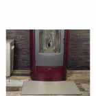 Lädermatta för spis / spis spis Cleo Tillverkad i Italien Viadurini