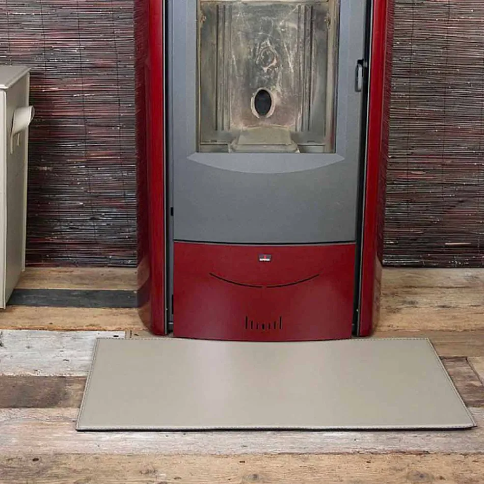 Lädermatta för spis / spis spis Cleo Tillverkad i Italien Viadurini