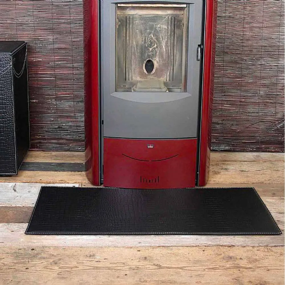 Lädermatta för spis / spisskiva Diva Tillverkad i Italien Viadurini