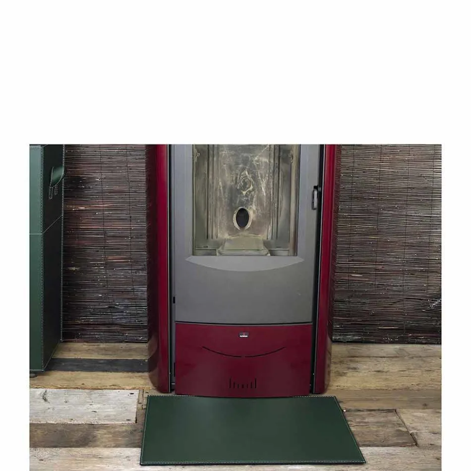 Lädermatta för spis / spis spis Virgilio Tillverkad i Italien Viadurini